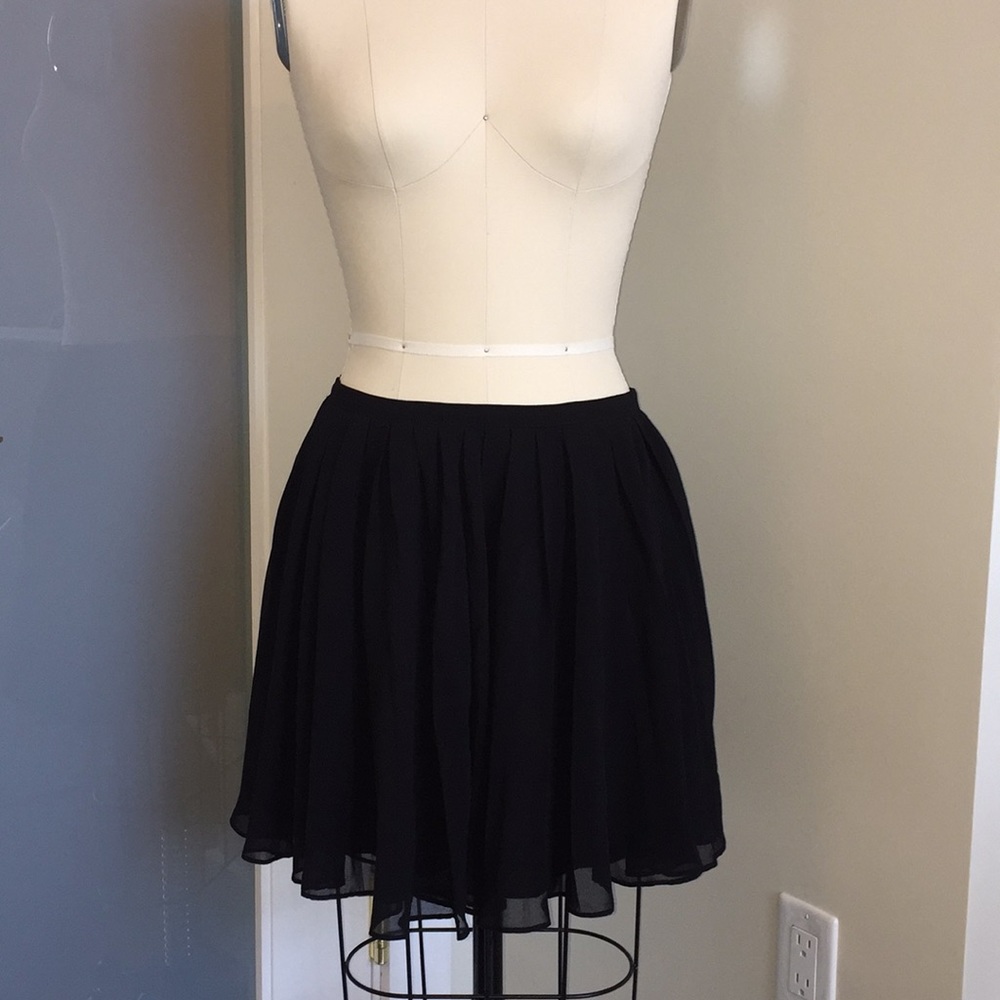 Madewell Pleated Chiffon Mini Skirt